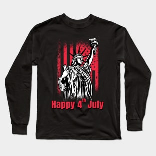 HAPPY 4th JULY 2020, statue of liberty. Long Sleeve T-Shirt